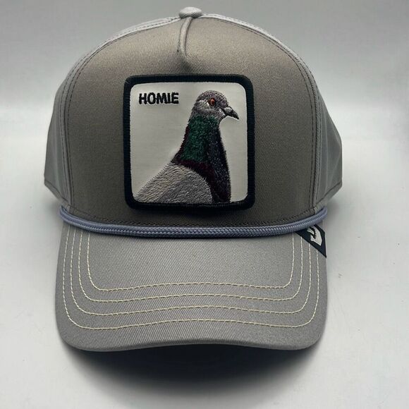 Goorin Bros The Farm SnapBack Baseball Hat HOMIE Pigeon Gray Authentic NWT